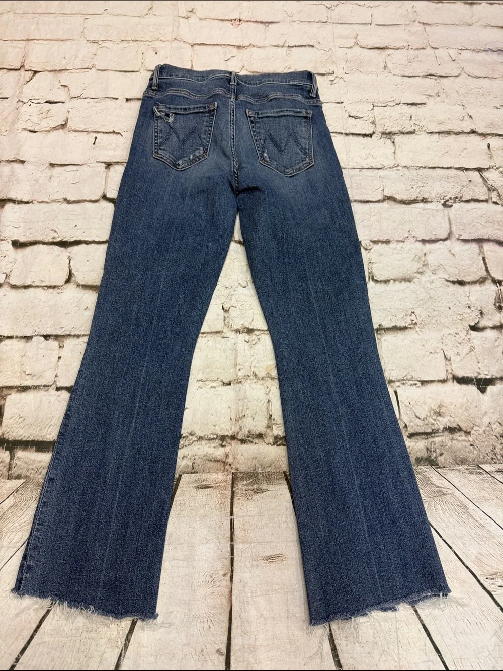Mother Jeans The Insider Crop Step Fray in Dancing on Coals Size 24